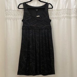 EXPRESS black dress with gold detail
